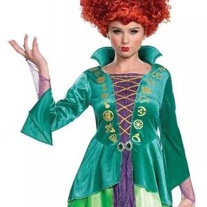 Vibrant Green and Purple Women's Costume